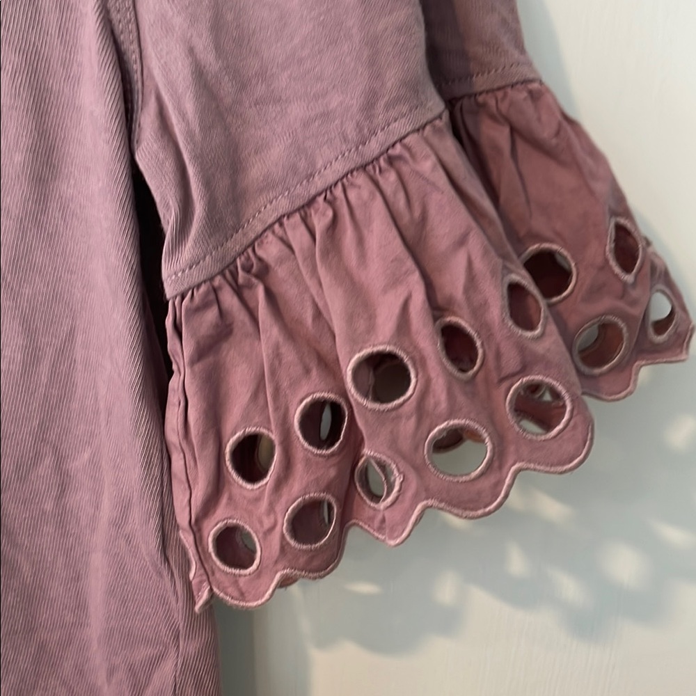 See By Chloe Pink Ruffled Crop Top - Picture 2 of 5